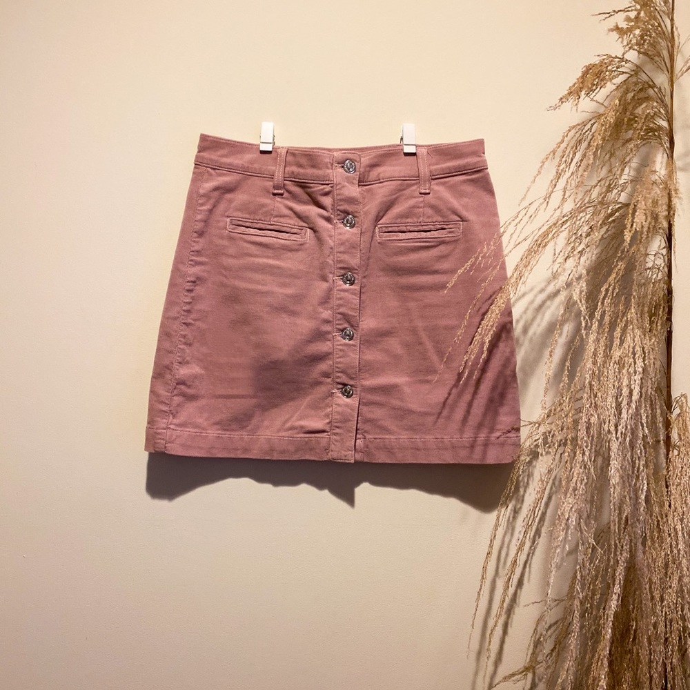 Blush Corduroy Skirt
